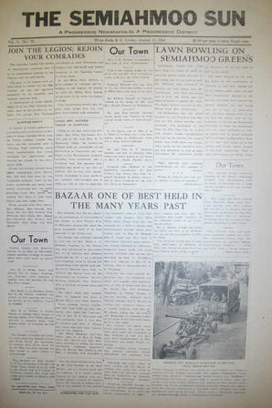 The Semiahmoo Sun, August 13, 1943 (Page 1)