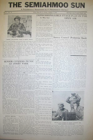 The Semiahmoo Sun, August 06, 1943 (Page 1)