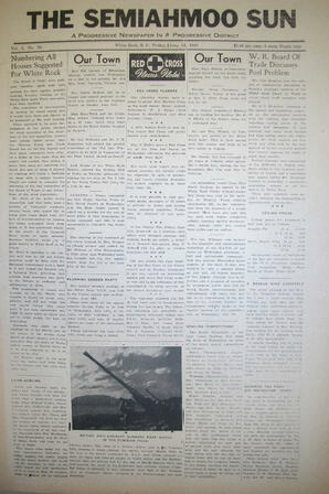 The Semiahmoo Sun, June 18, 1943 (Page 1)