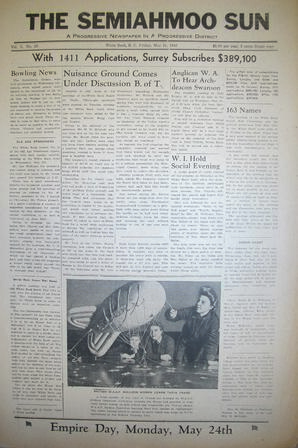 The Semiahmoo Sun, May 21, 1943 (Page 1)