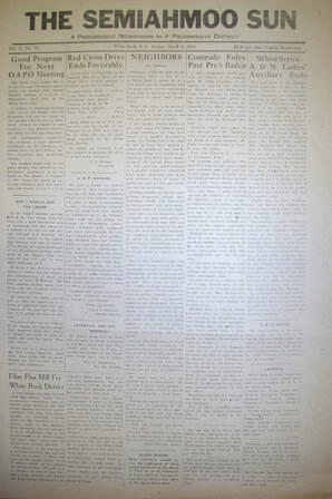 The Semiahmoo Sun, April 09, 1943 (Page 1)