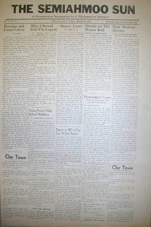 The Semiahmoo Sun, March 26, 1943 (Page 1)