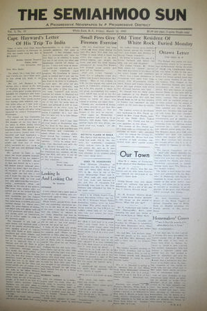 The Semiahmoo Sun, March 12, 1943 (Page 1)