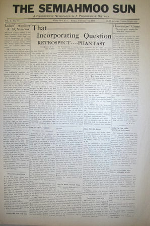 The Semiahmoo Sun, February 12, 1943 (Page 1)