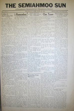 The Semiahmoo Sun, January 29, 1943 (Page 1)