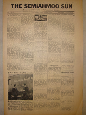 The Semiahmoo Sun, November 13, 1942 (Page 1)