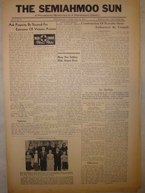 The Semiahmoo Sun, June 19, 1942 (Page 1)
