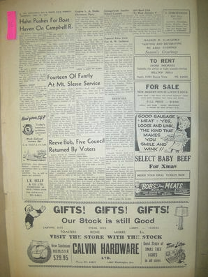 The Semiahmoo Sun and White Rock Weekly, December 19, 1957 (Page 16)