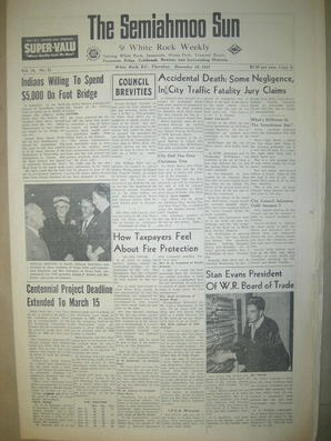 The Semiahmoo Sun and White Rock Weekly, December 19, 1957 (Page 1)