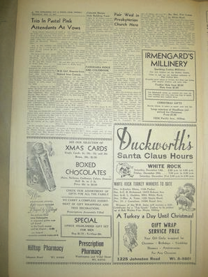 The Semiahmoo Sun and White Rock Weekly, December 12, 1957 (Page 6)