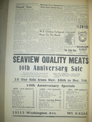 The Semiahmoo Sun and White Rock Weekly, November 28, 1957 (Page 6)