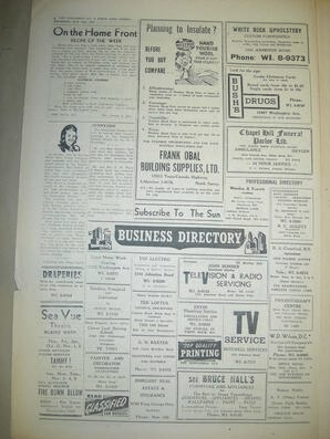 The Semiahmoo Sun and White Rock Weekly, October 31, 1957 (Page 6)