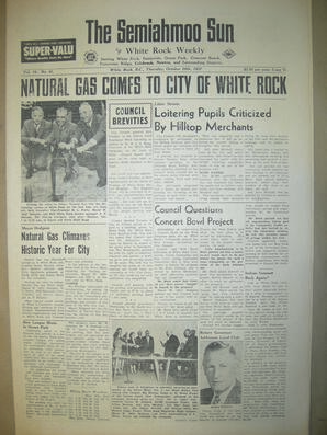 The Semiahmoo Sun and White Rock Weekly, October 10, 1957 (Page 1)