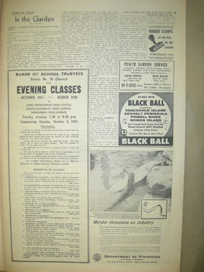 The Semiahmoo Sun and White Rock Weekly, September 26, 1957 (Page 9)