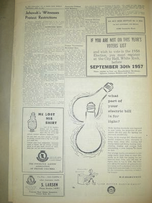 The Semiahmoo Sun and White Rock Weekly, September 26, 1957 (Page 8)
