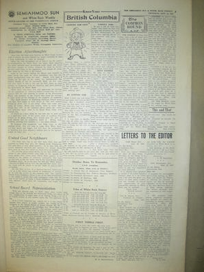 The Semiahmoo Sun and White Rock Weekly, September 26, 1957 (Page 3)