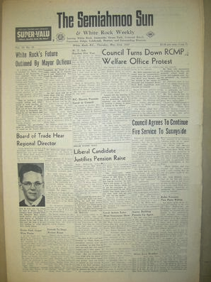 The Semiahmoo Sun and White Rock Weekly, May 23, 1957 (Page 1)