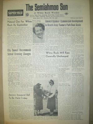 The Semiahmoo Sun and White Rock Weekly, May 09, 1957 (Page 1)