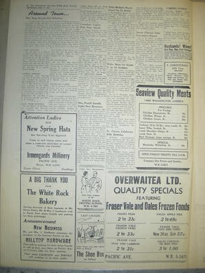 The Semiahmoo Sun and White Rock Weekly, February 21, 1957 (Page 4)