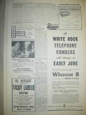 The Semiahmoo Sun and White Rock Weekly, February 14, 1957 (Page 8)