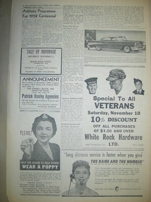 The Semiahmoo Sun and White Rock Weekly, November 01, 1956 (Page 8)