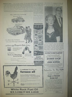 The Semiahmoo Sun and White Rock Weekly, October 25, 1956 (Page 5)