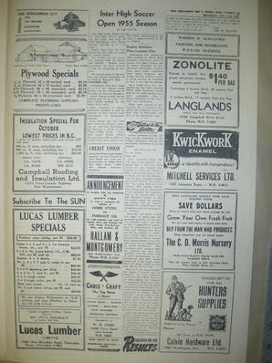 The Semiahmoo Sun and White Rock Weekly, October 11, 1956 (Page 11)
