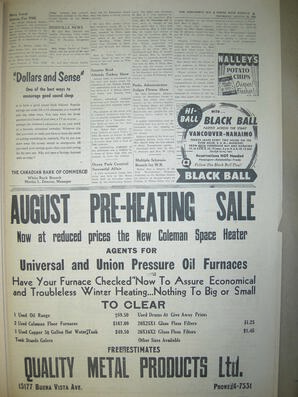 The Semiahmoo Sun and White Rock Weekly, August 23, 1956 (Page 9)
