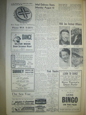 The Semiahmoo Sun and White Rock Weekly, July 19, 1956 (Page 2)