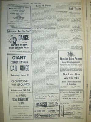 The Semiahmoo Sun and White Rock Weekly, June 21, 1956 (Page 2)
