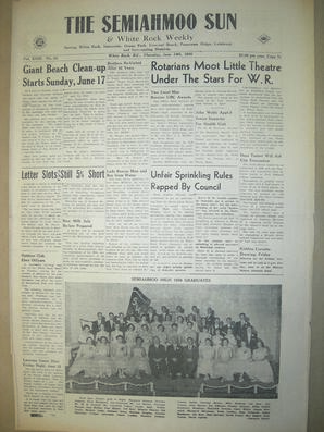 The Semiahmoo Sun and White Rock Weekly, June 14, 1956 (Page 1)