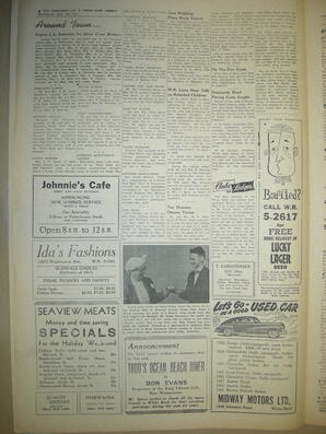 The Semiahmoo Sun and White Rock Weekly, May 17, 1956 (Page 4)