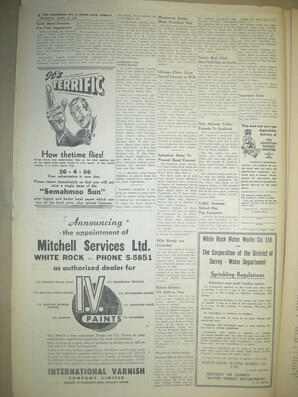 The Semiahmoo Sun and White Rock Weekly, April 26, 1956 (Page 4)