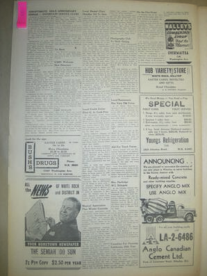 The Semiahmoo Sun and White Rock Weekly, March 29, 1956 (Page 8)