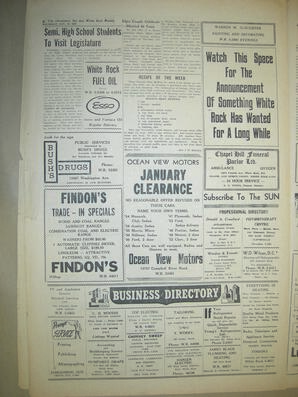The Semiahmoo Sun and White Rock Weekly, January 19, 1956 (Page 6)