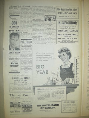 The Semiahmoo Sun and White Rock Weekly, January 19, 1956 (Page 2)