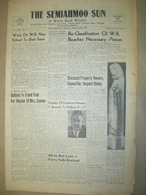 The Semiahmoo Sun and White Rock Weekly, January 12, 1956 (Page 1)