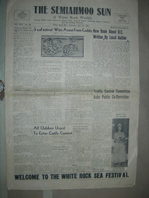 The Semiahmoo Sun and White Rock Weekly, July 21, 1955 (Page 1)