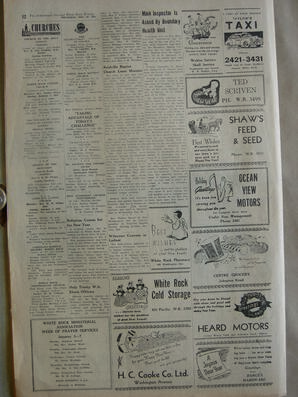 The Semiahmoo Sun and White Rock Weekly, December 30, 1954 (Page 8)
