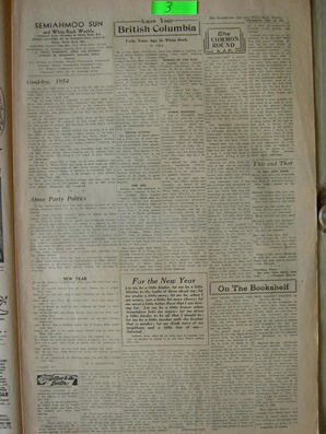 The Semiahmoo Sun and White Rock Weekly, December 30, 1954 (Page 3)