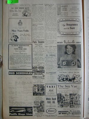 The Semiahmoo Sun and White Rock Weekly, December 30, 1954 (Page 2)