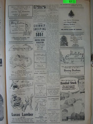 The Semiahmoo Sun and White Rock Weekly, December 23, 1954 (Page 11)