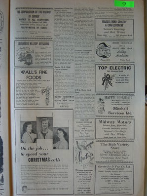 The Semiahmoo Sun and White Rock Weekly, December 23, 1954 (Page 9)