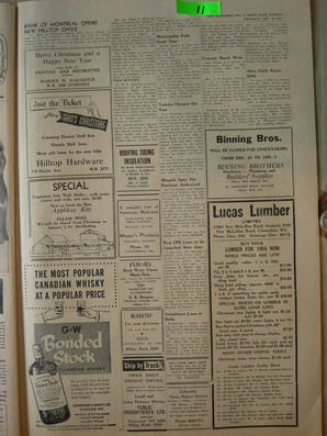 The Semiahmoo Sun and White Rock Weekly, December 16, 1954 (Page 11)