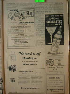 The Semiahmoo Sun and White Rock Weekly, December 16, 1954 (Page 5)