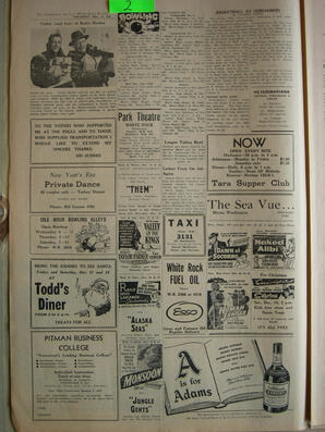 The Semiahmoo Sun and White Rock Weekly, December 16, 1954 (Page 2)