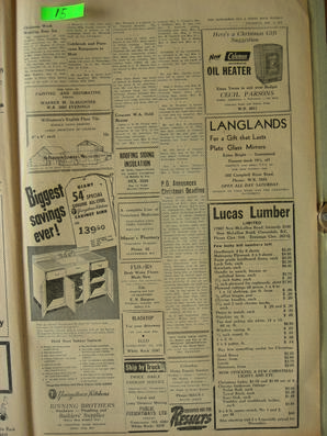 The Semiahmoo Sun and White Rock Weekly, December 09, 1954 (Page 15)