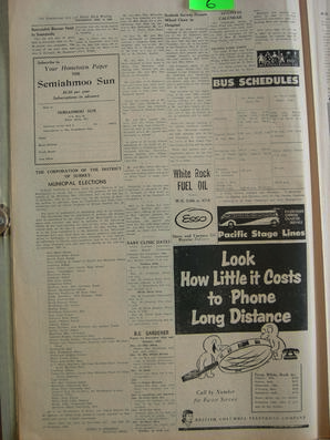 The Semiahmoo Sun and White Rock Weekly, December 02, 1954 (Page 6)
