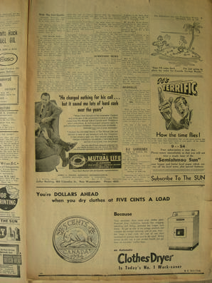 The Semiahmoo Sun and White Rock Weekly, October 14, 1954 (Page 7)
