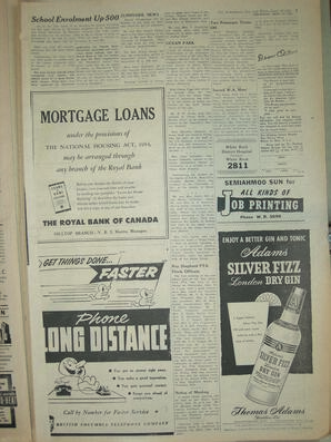 The Semiahmoo Sun and White Rock Weekly, September 23, 1954 (Page 7)